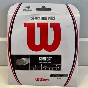 Wilson Sensation Plus Tennis String Set in Black size 16